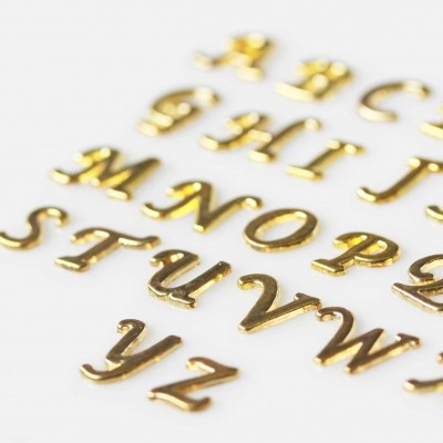  Cursive Gold Letters